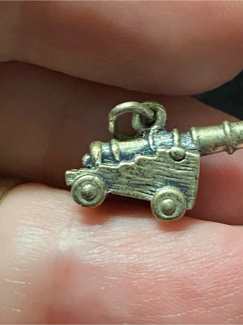 Sterling silver Cannon, charm Charm - charm bracelet pendant